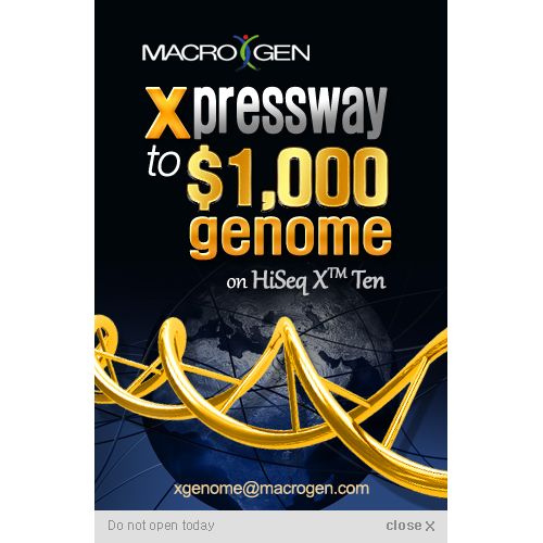 千年基因完成全球首批HiSeq X Ten测序