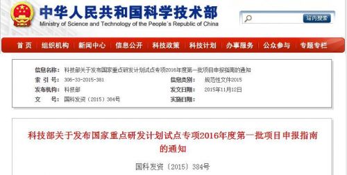 科技部启动医械相关试点专项申报，20个重点方向有哪些