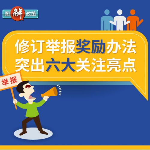 图解政策：修订举报奖励办法突出六大关注亮点
