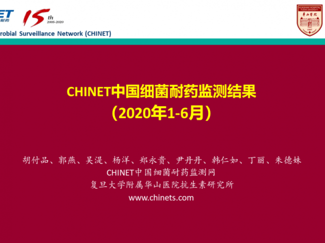 2020年上半年中国细菌耐药监测报告发布