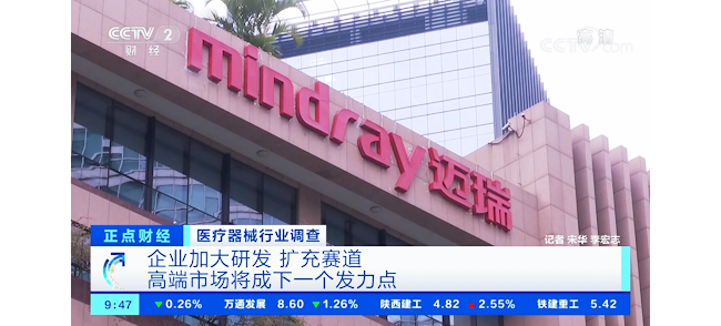 央视点赞！迈瑞一季度营收58亿，大涨22%