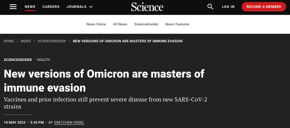 传染病学家建议把 Omicron 定义为 SARS-CoV-3，引发关注