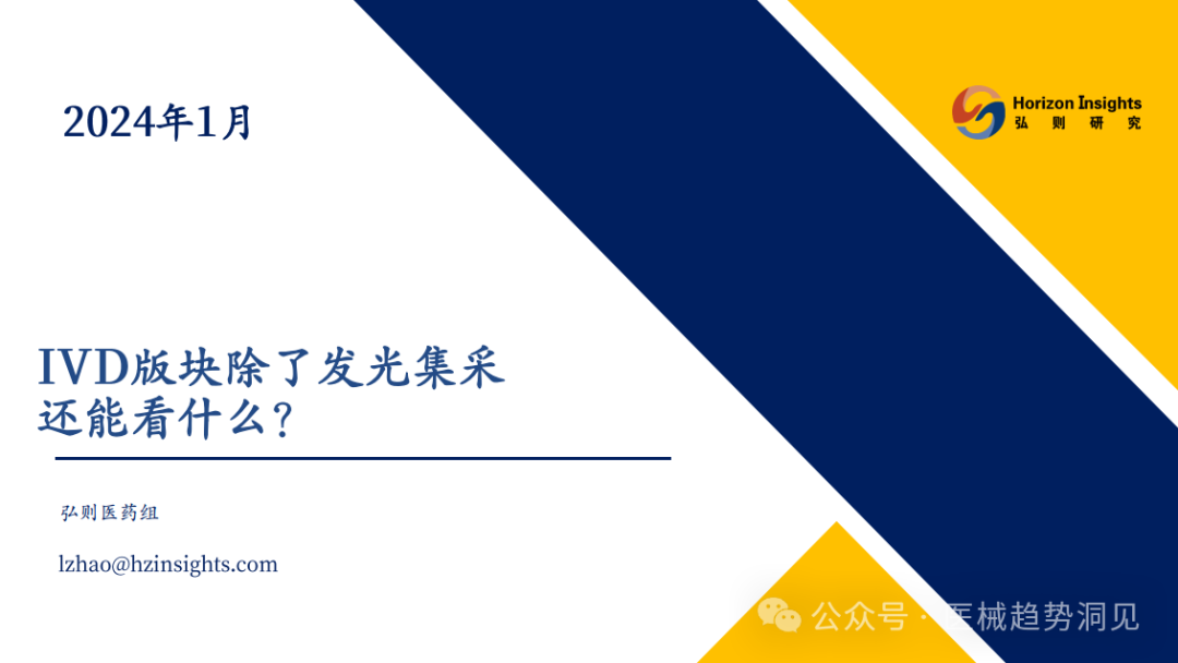 IVD板块除了发光集采还能看什么？