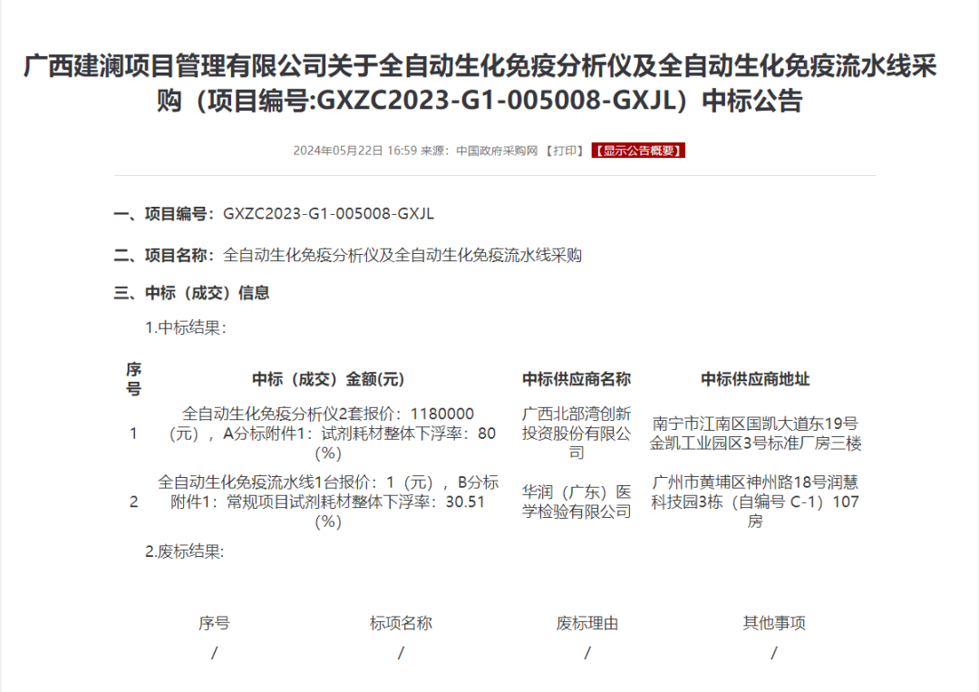 1元中标又被废标，迈瑞回应来了！